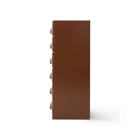 Chest of 6 drawers, chocolate