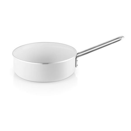 Patelnia do smażenia z powłoką ceramiczną Slip-Let® Eva Trio WHITE LINE biała rozmiar M