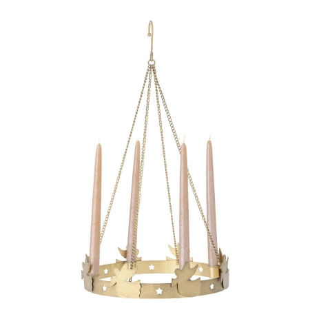 Świecznik adwentowy Bloomingville ELMIR złoty