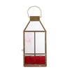 Drew Lantern, Rose, Glass
