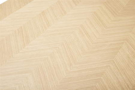 HÜBSCH HERRINGBONE natural dining table