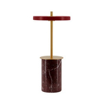 Portable table lamp with built-in lithium-Ion battery UMAGE Asteria Move Mini - Red Marble