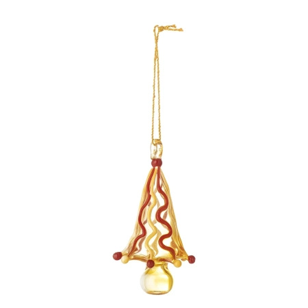 Cherlyn Ornament, Yellow, Glass