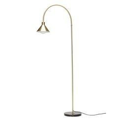 Lampa podłogowa Hűbsch z marmurową podstawą mosiężna