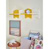 Bubbi Shelf, Yellow, MDF