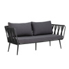 BLOOMINGVILLE PAVONE black sofa
