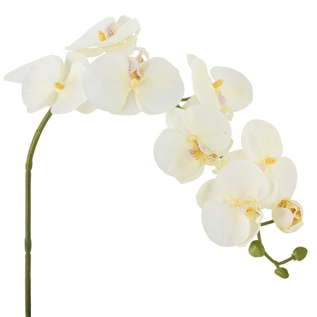 Orchid Stem, White, Artificial Flowers