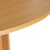 Straight Dining Table Round Natural