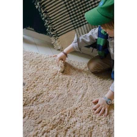Dywan bawełniany Lorena Canals ANIMAL RUGS beżowy 122 x 120 cm