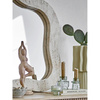 Delphia Candle Holder, Green, Glass