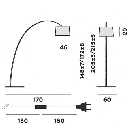 FOSCARINI Twiggy floor lamp red