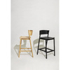 Oblique Bar Stool Black
