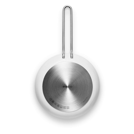 Patelnia do smażenia z powłoką ceramiczną Slip-Let® Eva Trio WHITE LINE biała rozmiar M