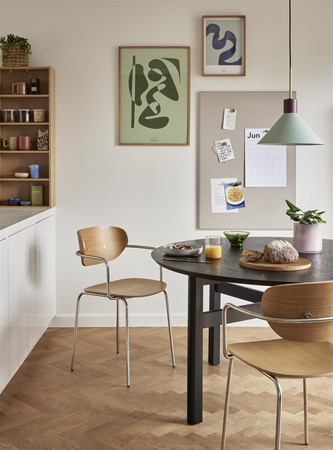 HÜBSCH FJORD black dining table