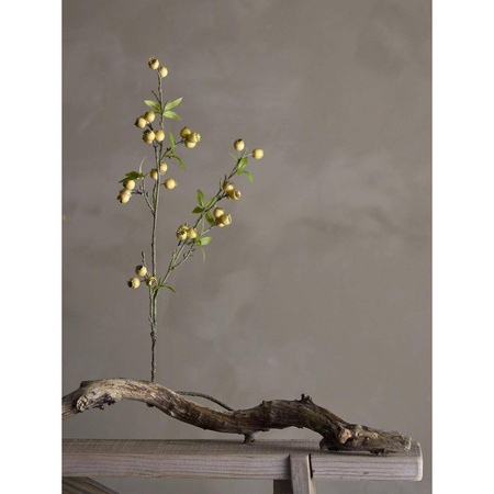 Sztuczna Gałązka Bloomingville HAWTHORN żółta