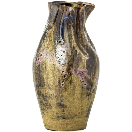 Benoit Vase, Brown, Stoneware