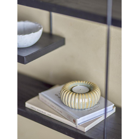 Topeka Votive, Yellow, Stoneware