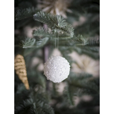 Nicolet Ornament, White, Plastic