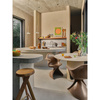 Pillar dining table round cream