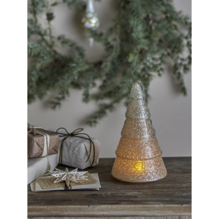 Emilius Deco Tree, Silver, Recycled Glass