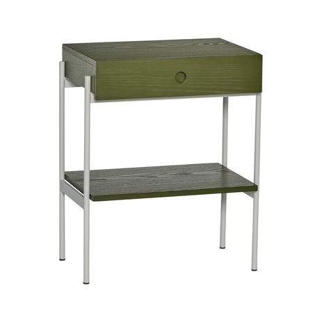 Stolik nocny Hübsch NOIR zielony