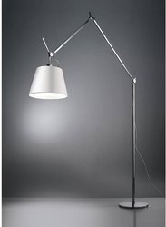 ARTEMIDE Tolomeo Mega 42 cm silver floor lamp with dimmer