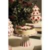 ALESSI Cake stand in porcelain. Hand-decorated.