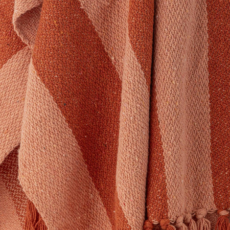 Frello Throw, Orange, Recycled Cotton