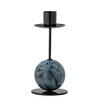 Jayda Candle Holder, Blue, Iron