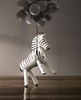 Wooden decoration KAY BOJESEN Zebra black and white