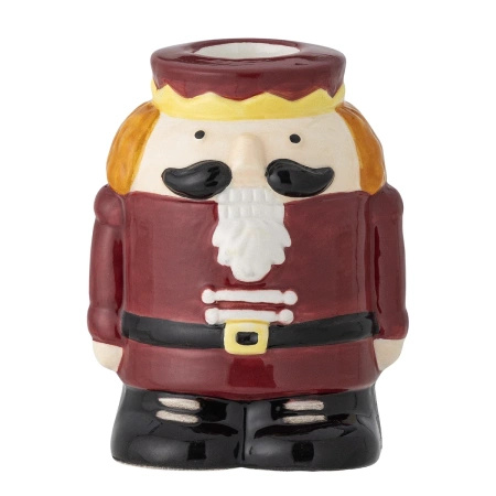 Feast Candle Holder, Red, Stoneware