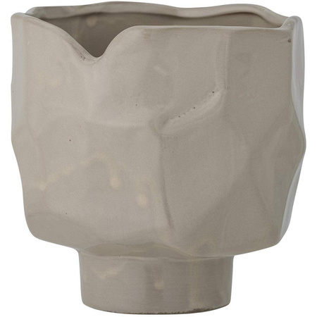 Sella Flowerpot, Grey, Stoneware