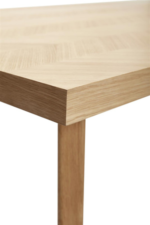HÜBSCH HERRINGBONE natural dining table