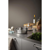 Patelnia do smażenia Eva Trio STAINLESS STEEL srebrna Ø24 cm