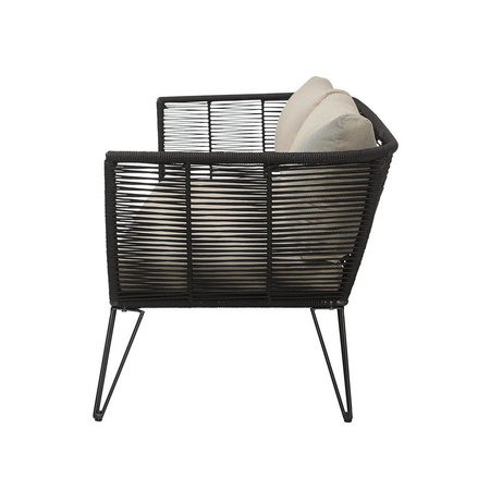 Sofa ogrodowa Bloomingville Mundo czarna