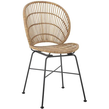 Fiore Dining Chair, Nature, Rattan