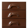Chest of 6 drawers, chocolate