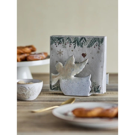 Cherub Napkin Holder, Nature, Stoneware