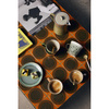 70s ceramics: cappuccino mug, hail