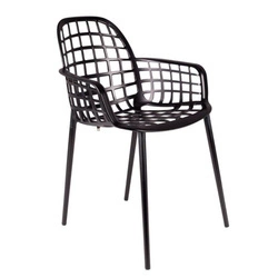 Krzesło ogrodowe Zuiver Albert Kuip czarne