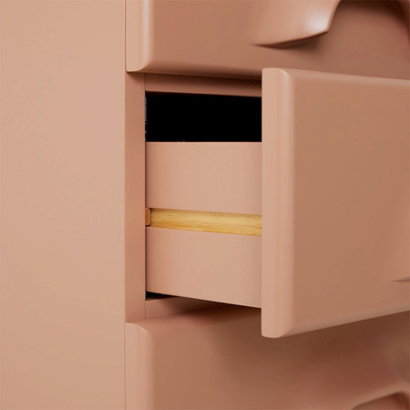 Chest of 7 drawers, blush