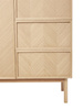 HÜBSCH HERRINGBONE cabinet natural size L