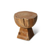 Arched wooden stool