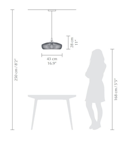 UMAGE CLAVA DINE lampshade brown