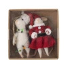 Peo Ornament, White, Wool