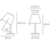 ARTEMIDE Melampo Notte brown bedside table lamp
