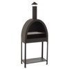 J-line black garden grill/fire pit