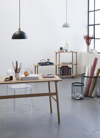 HÜBSCH groove desk, oak, 120 cm, natural