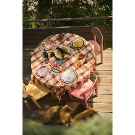 Okrągły dywan hkliving DUNES wielokolorowy rozmiar 145x145 cm