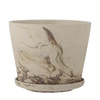 BLOOMINGVILLE STACY Brown Flowerpot with Base